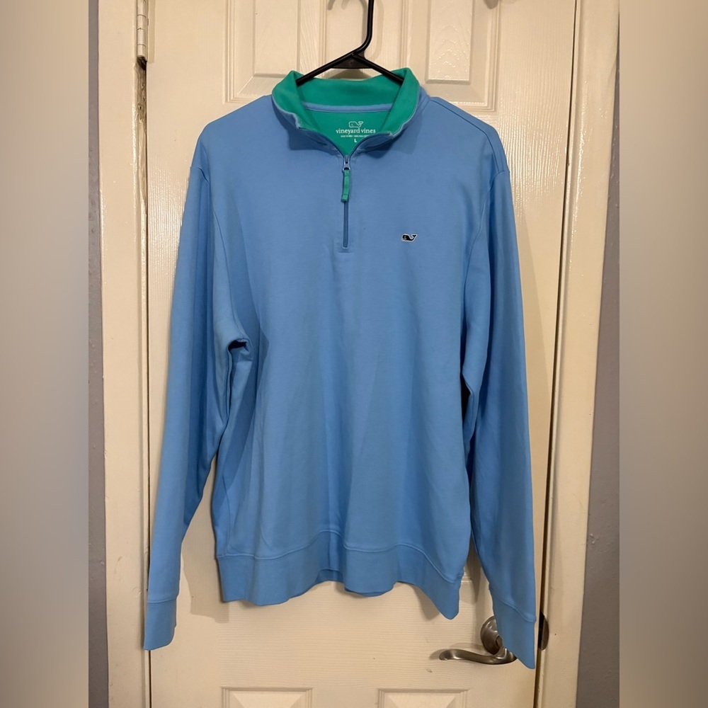 Vineyard Vines Blue V-Neck Sweater